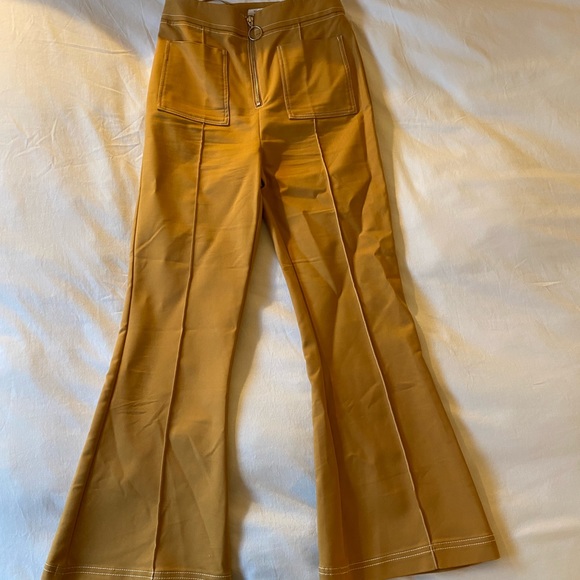 C/MEO COLLECTIVE Zip Fly Boot Cut Tan Pant - Picture 4 of 6